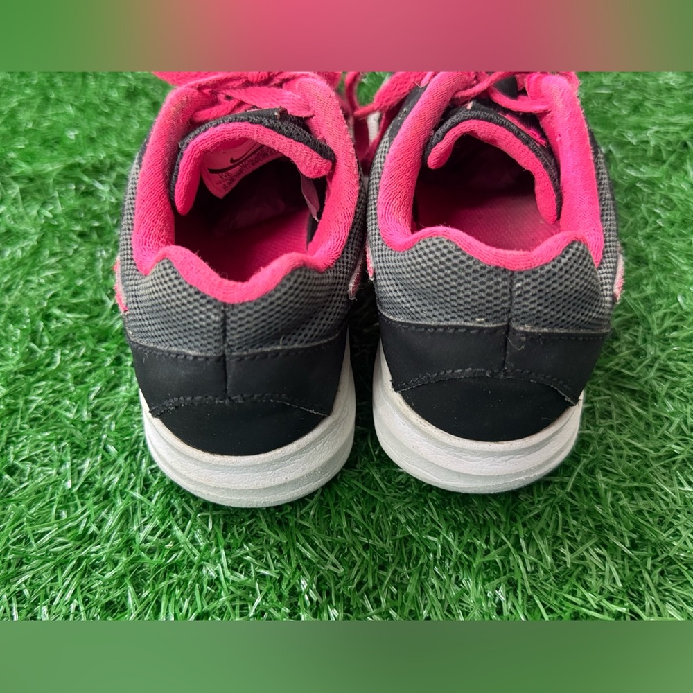 Nike : Girls Downshifter 7 PS Running Shoe Blakck/Pink ( 11 C US Little Kid) - Picture 6 of 8